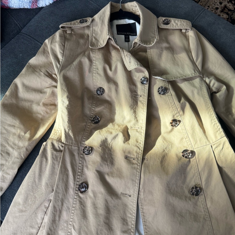 Banana Republic Tan Double-Breasted Women's Coat
